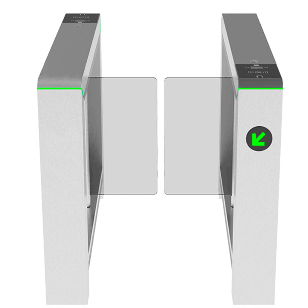 Puerta cortesia iluminada