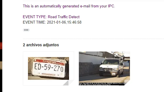 Lectro de placas para acceso